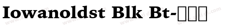 Iowanoldst Blk Bt字体转换